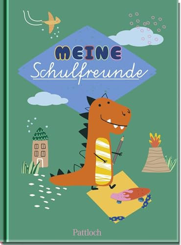 Meine Schulfreunde (Dino): Freundebuch für die Grundschule zum Thema Dinosaurier | Das perfekte Geschenk für den Schulanfang (Freundebücher)