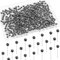 YIXISI 500 Stücke Map Push Pins, Plastik rundköpfen Pinnadeln, Buntkopf Pushpins, Dekorative Reißzwecke, Markierungsnadeln, für Karte, Kork-Pinnwand, Markierung, Schwarze