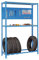 Simon Rack Simonauto Reifenregal, Reifenregal, inklusive Werkzeugtafel mit Zubehör, 2000 x 1200 x 400 mm, Regal für 4 Reifen, Blau/Galva