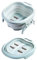 Baignoire Pliable Portative avec 4 Rouleaux de Massage, Bassin de Trempage des Pieds en PP PET pour la Maison et les Voyages (Vert)