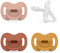Suavinex, Schnuller aus Silikon 4er-Pack, für Babys 6-18 Monate, Schnuller mit physiologischem Sauger Sx Pro, Symmetrisch, Superweich und Flexibel, Einschlafschnuller, Honey, Chili, Ocean, Lake