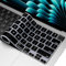 MasiBloom Tastaturabdeckung für MacBook Air 2024, 38,1 cm (15 Zoll), 33 cm (13 Zoll), M3-Chip A3113, A3114, flüssiges Retina-Display und Touch-ID-Schutz, Zubehör, US-Layout, Schwarz / Silikon