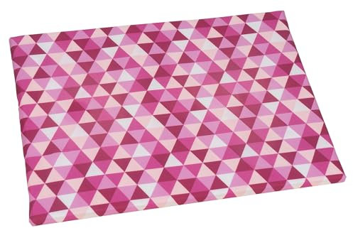 SEMPLIX Bügelunterlage mit rutschhemmender Rückseite, für kleine Bügelarbeiten beim Nähen, Patchworken, Basteln, Plotten und Sticken Zuhause & Unterwegs, 30 x 40 cm (Beere/Rosa)