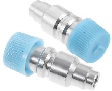 SOLUSTRE 2stücke Niederdruck-klimaanlagen-schnellkupplungen Adapter-kit Für Einfache Verbindung Und Schnelle Befüllung Von Fahrzeugklimaanlagen Kompatibel Mit Verschiedenen Automodellen