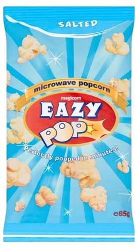 Eazypop Microwave Popcorn Magicorn 85G | Suitable for vegetarians | (Pack of 4, Salted Flavour)