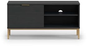 Generisch RTV-Schrank PULA1D für das Wohnzimmer (Esche Portland Schwarz)