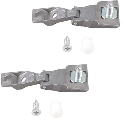 PGKDYC 2Pcs Set L/R Front Outer Door Handle Hinge Repair Kit, Chrome, Compatible with 500 Part Number 51964555 & 51939041