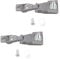 PGKDYC 2Pcs Set L/R Front Outer Door Handle Hinge Repair Kit, Chrome, Compatible with 500 Part Number 51964555 & 51939041