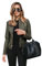 TYQQU Femmes Coupe Vent Veste De Moto De Vélo De Mode Slim Fit Veste À Manches Longues Vert Armée Taille M