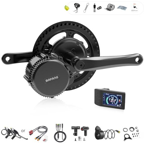 Bafang 48V 750W Moteur Kit BB68-73mm Kit de Conversion vélo électrique BBS02B avec Batterie pour vélos de Montagne, kit DIY de vélo électrique avec Affichage LCD 500C