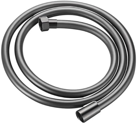 Mira Shower Hose PVC Handheld Shower Head Hose Universal Flexible Anti Winding Explosion-Proof Water Tube Bathroom Faucet Hose Extension Pipe Shower Head Hose(PVC Grey-1.5m)
