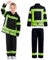 BNLIK Feuerwehrmann KostüM FüR Kinder Jungen: Uniform Feuerwehr Cosplay Rollenspiel Karneval Feuerwehrkostüm (L - 130)