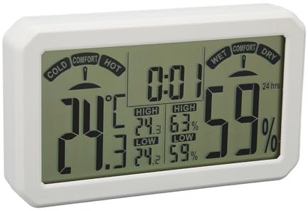 Temperatur-Feuchtigkeitsmesser, Digital, Hochpräzise, ​​elektronisch, W-Mount-Hygrometer für Gewächshäuser. Drehen Sie die Heizung, Unser Temperaturmesser Kann Sie Warten
