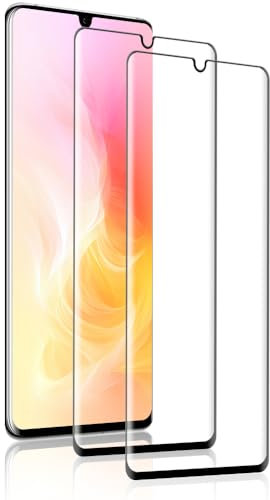 IQShield Verre Trempé pour Huawei P30 Pro, Haut Définition Protection écran, 2 Pièces Vitre Protection de Anti Rayures, 3D Couverture Complète, Dureté 9H, Sensible au Toucher
