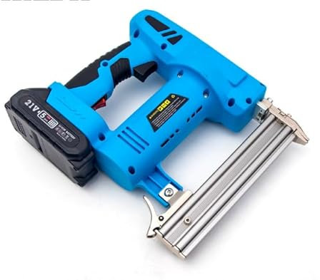Pistola per unghie a batteria compatibile con Makita 20 V, spillatrice elettrica 2 in 1 con 500 chiodi dritti e 500 chiodi a forma di U per la lavorazione del legno (senza batteria)