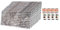 10x Wandpaneele + 4 Kleber – 3D Styropor 50x100cm – Wandpaneele Mit Blumenmotiv – Akustikpaneele Holz Stil – Zimmer Deko & Küchenrückwand Alternative
