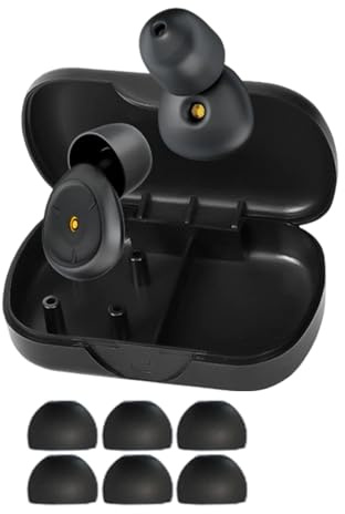 Demsyeq Ear Plugs, Silicone Hearing Protection Ear Plug, Travel Earplugs, for Concert Snoring Travel Airplane Festival Work Motorcycle Construction