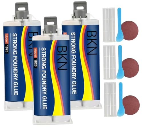 Strong Foundry Glue for Metal 3 Sets - High Temp Waterproof Adhesive 100ml All-Purpose Casting Repair Kit