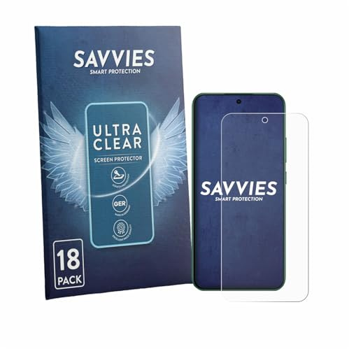Savvies 18 Stück Schutzfolie für Oppo F33 Displayschutz-Folie Ultra-Transparent