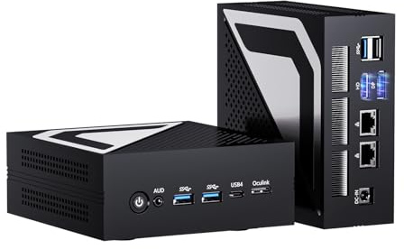 Kinupute Mini PC Ryzen AI 9 HX 470(12 Cores | 86 Tops | Radeon 890M), Win-11 Pro, 64G DDR5, 1T PCIE4.0 SSD, Mini Gaming Desktop Computers Dual 2.5G LAN, Oculink/USB 4.0 /Triple Display 8K/WiFi7