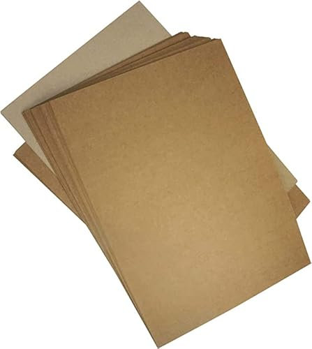 Netuno 500x Kraftkarton Sand-Braun DIN A4 210 x 297 mm 300g Natur-Karton ÖKO-Karton Vintage Recycling-Karton ökologisch brauner Karton Kraft umweltfreundlich für Einladungskarten Visitenkarten