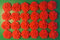 Simply Heaven Paste 24 Edible Large roses flowers cupcake cake toppers decorations weddings birthday (Red)