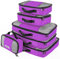 Savisto Packing Cubes 6 Piece Set, Durable & Lightweight Travel Essentials for Suitcases - Includes 1 XL, 2 L, 2 M, 1 S - Available in 8 Stylish Colours - Purple