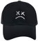Hip-Hop-Mütze, für Damen und Herren, mit traurigem Gesicht, Stickerei, Baseballmütze, Golf-Liebe, Snapback, für Damen und Herren, Schwarz