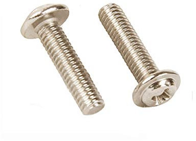 YINSONG 200Pcs M3 M4 M3.5 Schraube 4-20mm - Metall Schraube mit Unterlegscheibe linksgewinde Flach-Knopf Schrauben set Sortiment Kit, M3.5×6