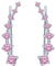 Yumilok Damen Schmuck Ohrklemme Ohrringe Ohrstecker Ohrclip Ohr-ringe Ohr-clip 925 Sterling Silber Zirkonia für Frauen Mädchen Rosa