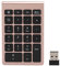 ASHATA Zehnertastatur, 22 Tasten Zehnertastatur USB 2.4G Kabellose -Ergonomietastatur mit Empfänger, Unterstützung für Android, und OS-Systeme.(Rose Gold)