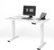 FLEXISPOT Höhenverstellbarer Elektrisch Schreibtisch (140 x 70 cm) | 3-Fach-Teleskop | Mit Memory-Steuerung und Softstart/-Stop | Mit Curved Tischplatte. (Weiß, Gestell Weiß)