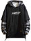 GURUNVANI Japan Style Patchwork-Hoodies für Herren, Characters, Streetwear, Hoodie, Herren-Sweatshirt - Schwarz - X-Large