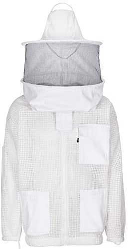 Exner 616 – Veste d'apiculteur avec chapeau article 100 % coton (apiculteurs de l'apiculture) - Blanc - XXXXL