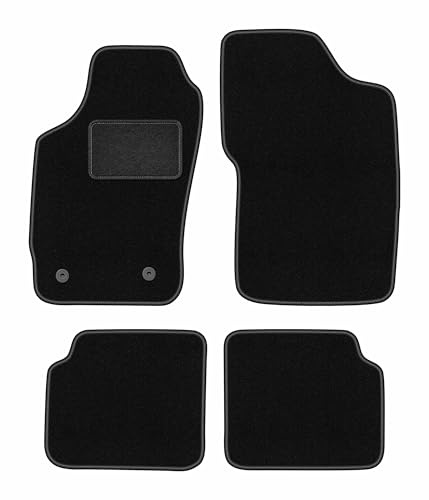 Wielganizator Automatte – Passend für Peugeot 306 Pause, Kombi, Schrägheck 1993-2001 – Velours – Autozubehör - Auto Fußmatten – Fußmatte Auto – 4-teilig - schwarz