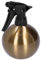 Zerodis Plant Mister, 500 ml Edelstahl-Sprühflasche Leichtes Beschlagen Innen-Pflanzensprühgerät Einstellbare Metalldüse Linearer Zerstäubungseffekt Reinigungsfenster(Gold)