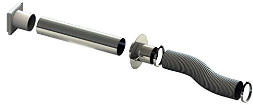 Zuluftsystem einwandig/externe Verbrennungsluftzufuhr/Airsystem in weiß (Ø 150 mm, weiss)