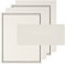 Belle Vous Briefpapier mit Umschlag Set (72-teilig) – 48 Hochwertige Seiten Briefpapier Edel, 24 Briefumschläge – Briefpapier Vintage Set für Hochzeit, Einladungen, Briefe, Grußkarten und Mehr