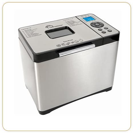 LITTLE BALANCE 8398 Easy Bread, panificadora, baquetas, 19 programas, sin gluten, inicio diferido, 650 W, todo acero inoxidable