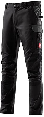 KRÄHE WORKWEAR Profession Pro Evo, pantaloni da lavoro, colore nero/grigio, realizzati in Europa, il nostro versatile talento con i più alti standard di resistenza e qualità, nero/grigio, 94