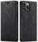 LOLFZ for iPhone 14 Pro Max Wallet Case, Magnetic Flip Leather Case with RFID Block Card Slots Kickstand Shockproof Protective Cover Compatible with iPhone 14 Pro Max - Black