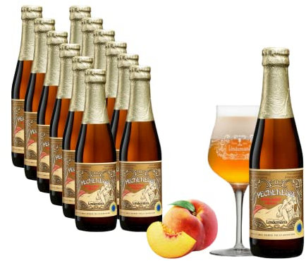 12 x 0,25l Lindemans Pecheresse- fruchtiges Lambic- Bier aus Belgien