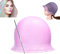 Reusable Silicone Hair Highlighting Cap - Salon Hair Dye Cap & Metal Hook Matting Tipping Hair Styling Tools(Purple)