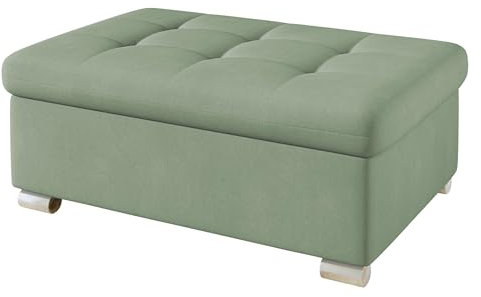 Mirjan24 Hocker Niko groß Sitzhocker Polsterhocker Sitzbank Fußbank Pouf Farbauswahl (Uttario Velvet 2954)