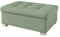 Mirjan24 Hocker Niko groß Sitzhocker Polsterhocker Sitzbank Fußbank Pouf Farbauswahl (Uttario Velvet 2954)