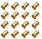 iplusmile 25 Pièces E10 Porte- Support De Douille Culot De Lampes E10 Ampoules Lampes Support De Base Mini Ampoules De Test Électrique Adaptateur De Culot D'ampoule Tout Bronze Visser Led