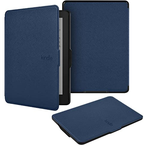 BYCeKe for Kindle Paperwhite Cover 6 inch Kindle Paperwhite 5th/6th/7th Gen Case 2012-2017 (Model: EY21 / DP75SDI) Lightweight PU Leather Smart Cover with Hand Strap for Kindle.Paperwhite 1/2/3, Blue