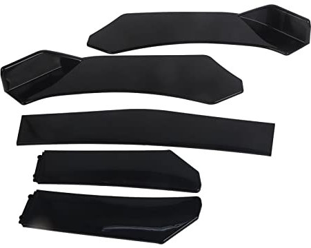 Frontstoßstangenlippe, 5 Stück Universal Frontlippe Sopiler Wing Body Lip Splitter Diffusor Frontstoßstange Canard Protector für Auto