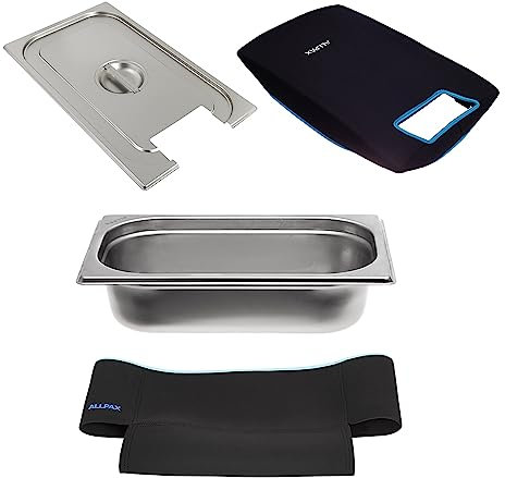 Sous Vide Isolierungs-Set GN 1/1: GN 1/1 Behälter (200mm) inkl. Isolierung + GN 1/1 Deckel mit Ausschnitt inkl. Isolierung