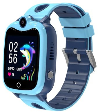 Ruopoem Smartwatch Niños con Videollamada SOS Chat SMS